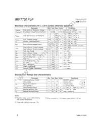 IRF7701TRPBF Datasheet Page 2