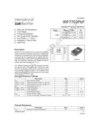 IRF7702TRPBF Datasheet Cover