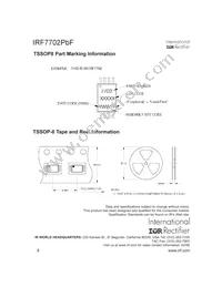 IRF7702TRPBF Datasheet Page 8