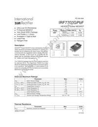 IRF7703GTRPBF Cover
