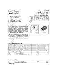 IRF7705TRPBF Datasheet Cover