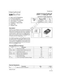 IRF7706GTRPBF Datasheet Cover