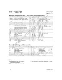 IRF7706GTRPBF Datasheet Page 2