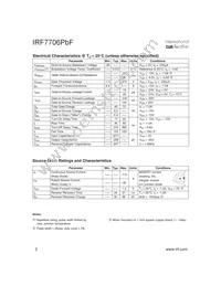 IRF7706TRPBF Datasheet Page 2