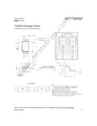 IRF7706TRPBF Datasheet Page 7