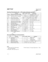 IRF7707TR Datasheet Page 2