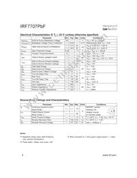 IRF7707TRPBF Datasheet Page 2