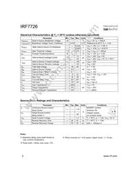IRF7726 Datasheet Page 2