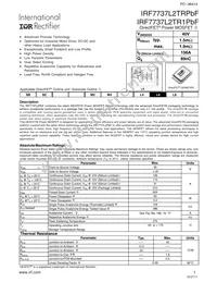 IRF7737L2TRPBF Datasheet Cover