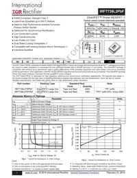 IRF7739L2TR1PBF Datasheet Cover