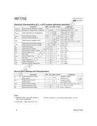 IRF7752TR Datasheet Page 2