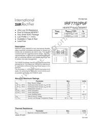 IRF7752TRPBF Cover