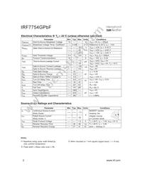 IRF7754GTRPBF Datasheet Page 2