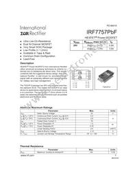 IRF7757TRPBF Datasheet Cover