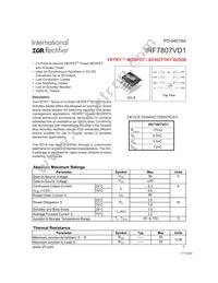 IRF7807VD1TR Datasheet Cover