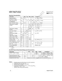 IRF7807VD2TR Datasheet Page 2