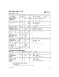 IRF7811WGTRPBF Datasheet Page 2