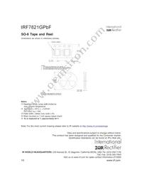 IRF7821GTRPBF Datasheet Page 10