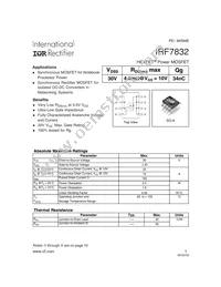 IRF7832TR Datasheet Cover