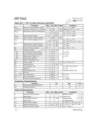 IRF7842TR Datasheet Page 2