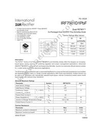 IRF7901D1TRPBF Datasheet Cover