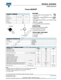 IRF820A Datasheet Cover