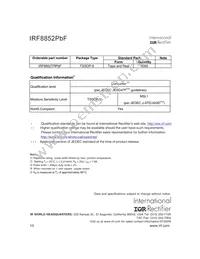 IRF8852TRPBF Datasheet Page 10