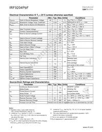 IRF9204PBF Datasheet Page 2