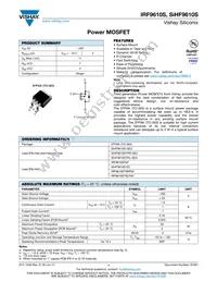 IRF9610STRR Datasheet Cover