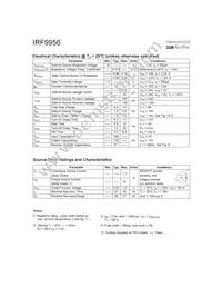 IRF9956TR Datasheet Page 2