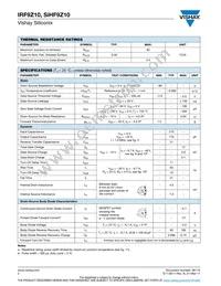 IRF9Z10 Datasheet Page 2