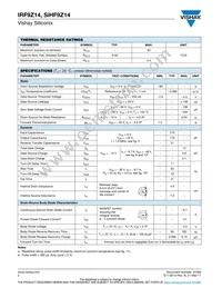 IRF9Z14 Datasheet Page 2