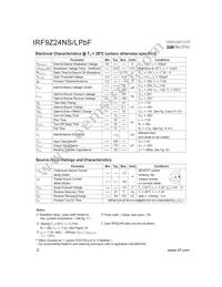 IRF9Z24NSPBF Datasheet Page 2