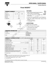 IRFB16N60LPBF Datasheet Cover