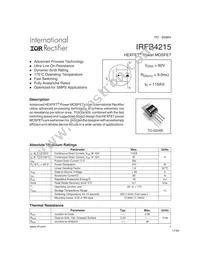 IRFB4215 Datasheet Cover