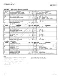 IRFB4321GPBF Datasheet Page 2