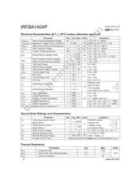 IRFBA1404 Datasheet Page 2