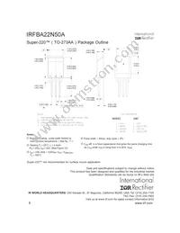 IRFBA22N50APBF Datasheet Page 8
