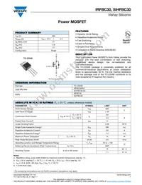 IRFBC30 Datasheet Cover