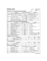 IRFBL3703 Datasheet Page 2