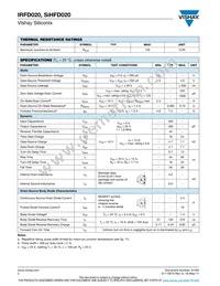 IRFD020PBF Datasheet Page 2