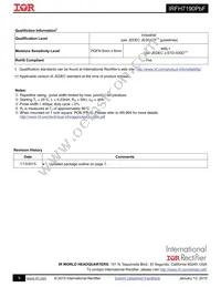 IRFH7190TRPBF Datasheet Page 9