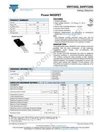 IRFI720G Datasheet Cover