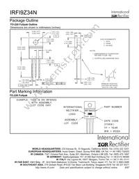 IRFI9Z34N Datasheet Page 8