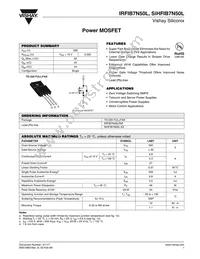 IRFIB7N50LPBF Datasheet Cover