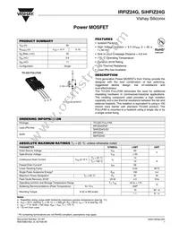 IRFIZ24G Datasheet Cover