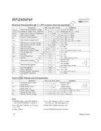 IRFIZ46NPBF Datasheet Page 2