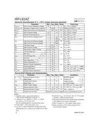 IRFL024Z Datasheet Page 2