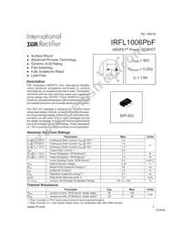 IRFL1006PBF Datasheet Cover