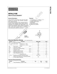 IRFNL210BTA-FP001 Datasheet Cover
